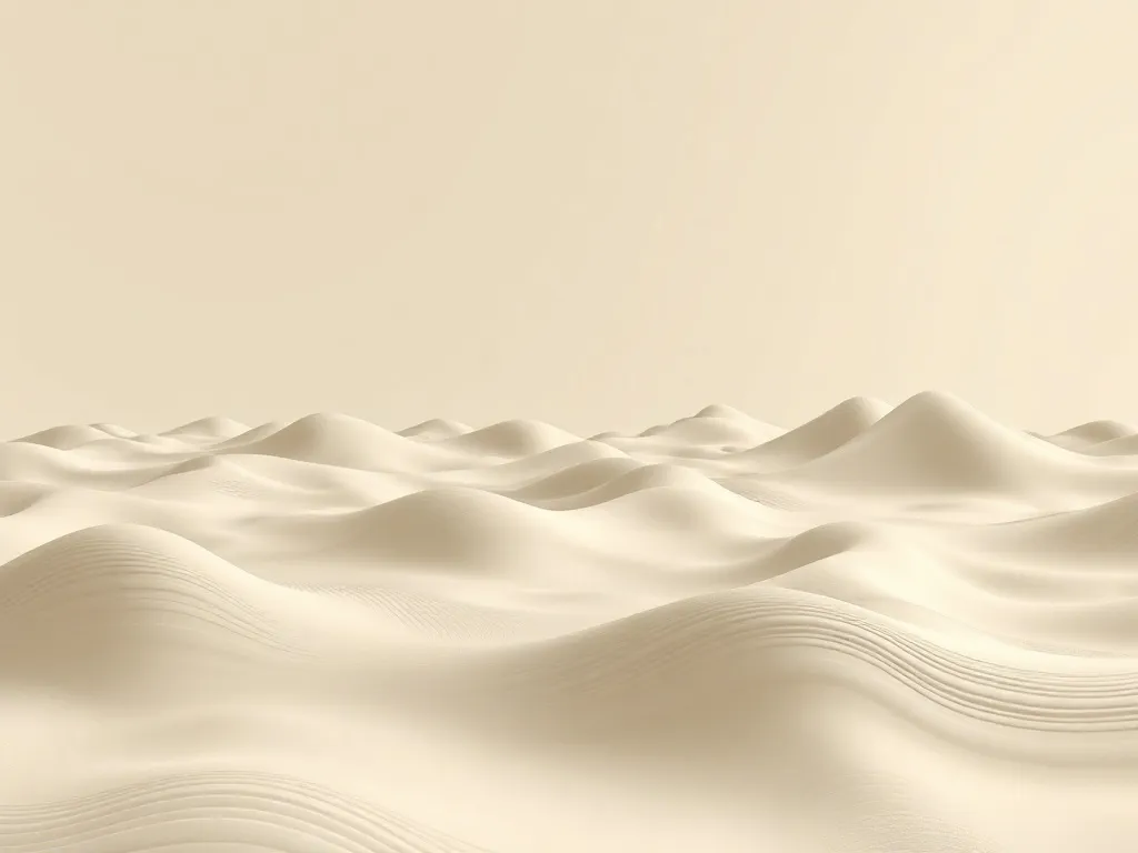 Abstract procedural landscape with flowing lines and topogra